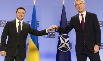 Volodymyr Zelensky et Jens Stoltenberg, Secrtaire gnral de l'OTAN